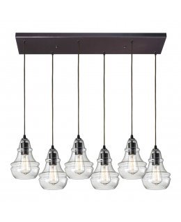 Elk 60046-6 Menlow Park 6 Light Linear Pendant 